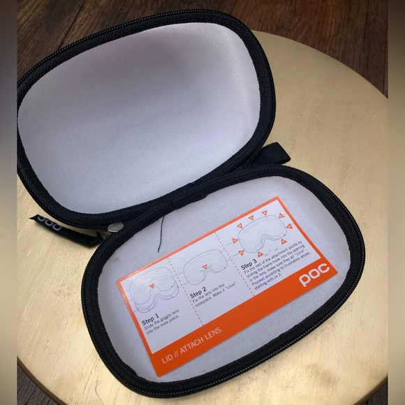 POC Lid SKI GOGGLES, Uranium Black, ONE SIZE. ♥️ Case included - Picture 6 of 7